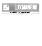 LUXMAN R-600 AM FM STEREO RECEIVER SERVICE MANUAL INC BLK DIAGS SCHEMS PCBS AND PARTS LIST 29 PAGES ENG