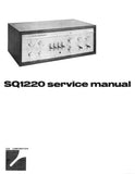 LUXMAN SQ-1220 SOLID STATE STEREO INTEGRATED AMP SERVICE MANUAL INC TRSHOOT GUIDE BLK DIAG SCHEMS PCBS AND PARTS LIST 20 PAGES ENG