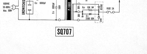 LUXMAN SQ-707 SCHEMATIC DIAGRAM 2 PAGES ENG