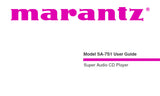 MARANTZ SA-7S1 SUPER AUDIO CD PLAYER USER GUIDE 30 PAGES ENG