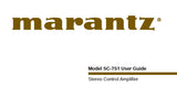 MARANTZ SC-7S1 STEREO CONTROL AMPLIFIER USER GUIDE 25 PAGES ENG