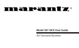 MARANTZ SR-14EX AV SURROUND RECEIVER USER GUIDE 34 PAGES ENG