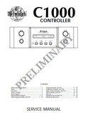McINTOSH C1000 CONTROLLER SERVICE MANUAL INC BLK DIAG PCBS SCHEM DIAGS AND PARTS LIST 30 PAGES ENG