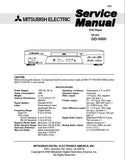 MITSUBISHI DD-5000 DVD PLAYER SERVICE MANUAL INC BLK DIAGS WIRING DIAG PCBS SCHEM DIAGS AND PARTS LIST 76 PAGES ENG