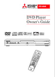 MITSUBISHI DD-6040 DVD PLAYER OWNER'S GUIDE INC CONN DIAGS AND TRSHOOT GUIDE 40 PAGES ENG