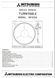 MITSUBISHI DP-EC20 TURNTABLE SERVICE MANUAL INC WIRING DIAG PCBS SCHEM DIAG AND PARTS LIST 22 PAGES ENG