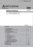 MITSUBISHI MJ-E20PX-A1 DEHUMIDIFIER SERVICE MANUAL INC COOLANT CIRC DIAG WIRING AND BLK DIAGS PCBS TRSHOOT GUIDE AND PARTS LIST 36 PAGES ENG