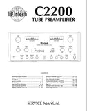 McINTOSH C2200 TUBE PREAMPLIFIER SERVICE MANUAL INC BLK DIAG PCBS SCHEM DIAGS AND PARTS LIST 48 PAGES ENG