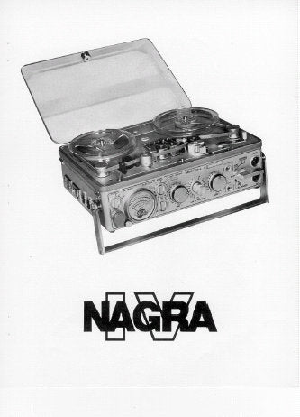 NAGRA IV REEL TO REEL TAPE RECORDER INSTRUCTION MANUAL 16 PAGES ENG
