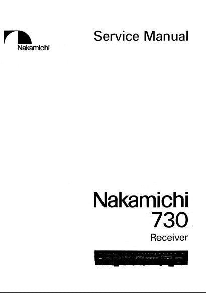 NAKAMICHI 730 RECEIVER SERVICE MANUAL INC BLK DIAGS SCHEMS PCBS AND PARTS LIST 91 PAGES ENG