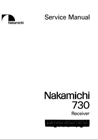 NAKAMICHI 730 RECEIVER SERVICE MANUAL INC BLK DIAGS SCHEMS PCBS AND PARTS LIST 91 PAGES ENG