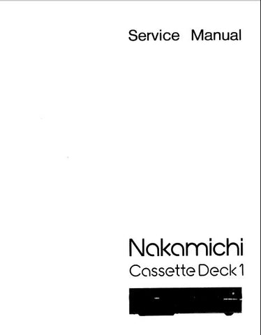 NAKAMICHI CASSETTE DECK 1 3 HEAD STEREO CASSETTE TAPE DECK SERVICE MANUAL INC BLK DIAGS WIRING DIAG SCHEMS PCBS AND PARTS LIST 48 PAGES ENG