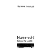 NAKAMICHI CASSETTE DECK 2 2 HEAD STEREO CASSETTE TAPE DECK SERVICE MANUAL INC BLK DIAG WIRING DIAG SCHEMS PCBS AND PARTS LIST 34 PAGES ENG