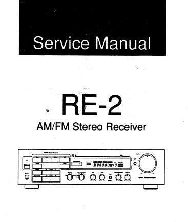 NAKAMICHI RE-2 AM FM STEREO RECEIVER SERVICE MANUAL INC SCHEM DIAGS PCB'S AND PARTS LIST 21 PAGES ENG
