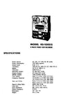 NATIONAL RS-1000S 4 TRACK STEREO TAPE RECORDER SERVICE MANUAL INC BLK DIAG PCBS SCHEM DIAGS AND PARTS LIST 18 PAGES ENG