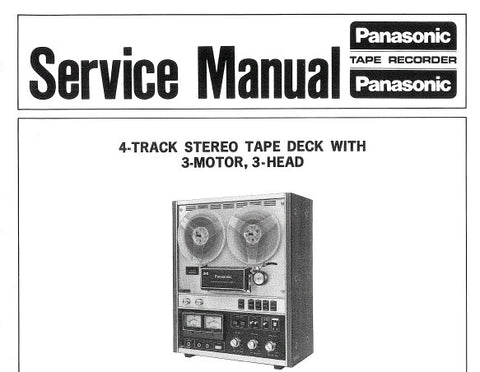 NATIONAL RS-714US 4 TRACK STEREO REEL TO REEL TAPE RECORDER SERVICE MANUAL INC SCHEM DIAGS AND PCB'S 16 PAGES ENG