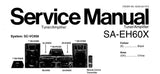 NATIONAL SA-EH60X TUNER AMPLIFIER SERVICE MANUAL INC CONN DIAGS SCHEM DIAGS PCB'S WIRING CONN DIAG BLK DIAG AND PARTS LIST 50 PAGES ENG