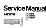 NATIONAL SA-XR57E SA-XR57EB SA-XR57EG AV CONTROL RECEIVER SERVICE MANUAL INC CONN DIAGS WIRING CONN DIAG BLK DIAG SCHEM DIAGS PCB'S AND PARTS LIST 134 PAGES ENG