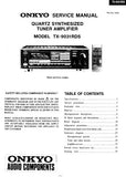 ONKYO TX-9031RDS QUARTZ SYNTHESIZED TUNER AMPLIFIER SERVICE MANUAL INC BLK DIAGS PCBS SCHEM DIAGS AND PARTS LIST 40 PAGES ENG