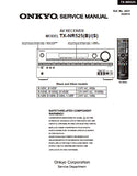 ONKYO TX-NR525(B) TX-NR525(S) AV RECEIVER SERVICE MANUAL INC BLK DIAGS PVB SCHEM DIAGS AND PARTS LIST 50 PAGES ENG