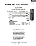 ONKYO TX-NR616(B) TX-NR616(S) AV RECEIVER SERVICE MANUAL INC BLK DIAGS PCB SCHEM DIAGS AND PARTS LIST 138 PAGES ENG