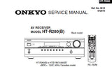 ONKYO C230V TX-SR308 TX-SR508 TX-SR578 TX-SR608 HT-R280 HT-R380 HT-R538 HT-R580 HT-R680 HT-R980 C260 DTR-20.2 DTR-30.2 AV RECEIVER SERVICE MANUAL INC TRSHOOT GUIDE BLK DIAGS WIRING DIAG SCHEM DIAGS PCBS 75 PAGES ENG