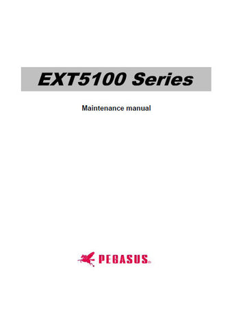 PEGASUS EXT5100 SERIES SEWING MACHINE MAINTENANCE MANUAL BOOK ENGLISH INC 14 PAGES ENG