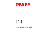 PFAFF 114 SEWING MACHINE SERVICE MANUAL 6001000 ON (12-04) BOOK 36 PAGES ENG