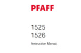 PFAFF 1525 1526 SEWING MACHINE SERVICE MANUAL (06-01) BOOK 92 PAGES ENG
