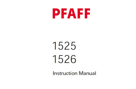 PFAFF 1525 1526 SEWING MACHINE SERVICE MANUAL (06-01) BOOK 92 PAGES ENG