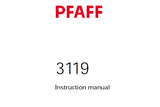 PFAFF 3119 SEWING MACHINE SERVICE MANUAL 04-01 FROM SER NO 873444 ON BOOK 123 PAGES ENG