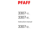 PFAFF 3307-1/ 3307-4/ 3307-5 SEWING MACHINE SERVICE MANUAL 03-05 BOOK 114 PAGES ENG