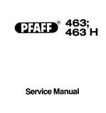 PFAFF 463 463H SEWING MACHINE SERVICE MANUAL BOOK 28 PAGES ENG