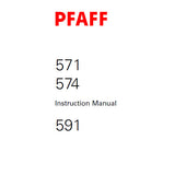 PFAFF 571 574 591 SEWING MACHINE SERVICE MANUAL (05-02) BOOK 124 PAGES ENG