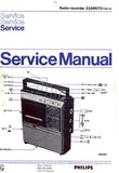 PHILIPS 22AR090 RADIO RECORDER SERVICE MANUAL INC PCBS SCHEM DIAGS AND PARTS LIST 25 PAGES ENG DEUT FRANC NL