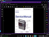 PHILIPS 22AR070 RADIO RECORDER SERVICE MANUAL INC PCBS SCHEM DIAGS AND PARTS LIST 19 PAGES ENG DEUT FRANC NL