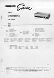 PHILIPS 22GH927 HIFI FM TUNER SERVICE MANUAL INC PCBS SCHEM DIAG AND PARTS LIST 9 PAGES ENG