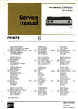 PHILIPS 22RH521 HIFI AMPLIFIER SERVICE MANUAL INC PCBS SCHEM DIAG AND PARTS LIST 15 PAGES ENG DEUT FRANC NL ITAL SW DAN NORW MULTI