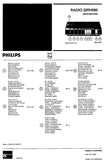 PHILIPS 22RH580 RADIO SERVICE MANUAL INC SCHEM DIAGS AND PARTS LIST 6 PAGES ENG