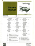 PHILIPS 22RH814 RADIO SERVICE MANUAL INC PCBS SCHEM DIAGS AND PARTS LIST 10 PAGES ENG DEUT FRANC NL ITAL