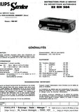 PHILIPS 22RN364 RADIO INSTRUCTIONS POUR LE SERVICE INC PCBS SCHEM DIAGS AND PARTS LIST 7 PAGES FRANC