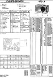 PHILIPS 470A RADIO SERVICE DOCUMENTATIE INC SCHEM DIAGS AND PARTS LIST 21 PAGES NL