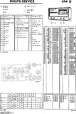 PHILIPS 494U RECEIVER SERVICE DOCUMENTATIE INC SCHEM DIAGS AND PARTS LIST 12 PAGES NL