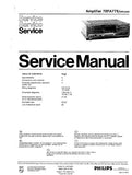 PHILIPS 70FA775 INTEGRATED AMPLIFIER SERVICE MANUAL INC PCBS SCHEM DIAGS AND PARTS LIST 17 PAGES ENG DEUT FRANC NL ITAL