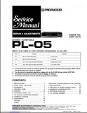 PIONEER PL-05 STEREO TURNTABLE SERVICE MANUAL INC PCBS SCHEM DIAGS AND PARTS LIST 25 PAGES ENG