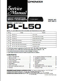 PIONEER PL-L50 STEREO TURNTABLE SERVICE MANUAL INC BLK DIAG PCBS SCHEM DIAG AND PARTS LIST 48 PAGES ENG