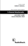 RADIOSHACK REALISTIC 12-249 7 CHANNEL WEATHERADIO WITH NWR SAME SEVERE WEATHER ALERT OWNER'S MANUAL 48 PAGES ENG