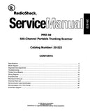 RADIOSHACK REALISTIC PRO-92 500 CHANNEL PORTABLE TRUNCKING SCANNER SERVICE MANUAL INC BLK DIAG PCBS WIRING DIAG SCHEM DIAGS AND PARTS LIST 59 PAGES ENG