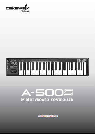 ROLAND A-500S MIDI KEYBOARD CONTROLLER BEDIENUNGSANLEITUNG 92 SEITE DEUT