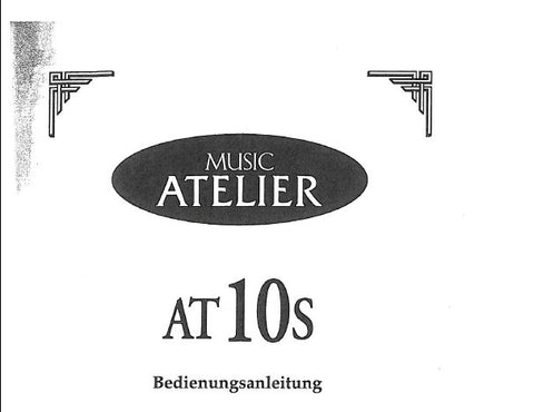 ROLAND AT-10s MUSIC ATELIER SERIES ELECTRONIC ORGAN BEDIENUNGSANLEITUNG MIT FEHLERSUCHE 74 SEITE DEUT